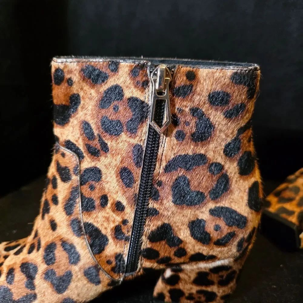 Botkier Leopard Print Ankle Booties Womens 6 - Picture 8 of 11